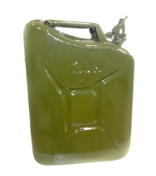 Metal canister 20l, 0.8mm, oil-petrol resistant coating